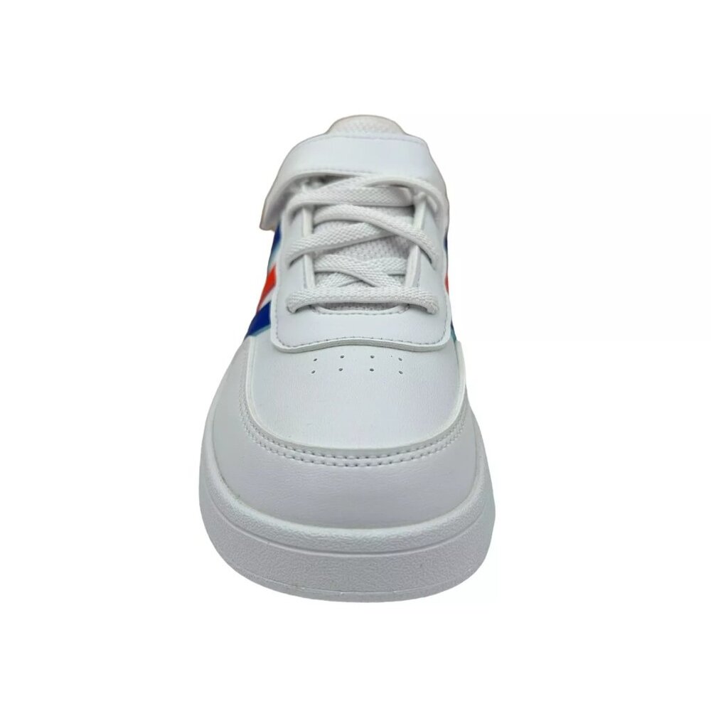 Adidas Breaknet Youth Boy's/Girl's‎ Slip on Sneakers Size 1.5 White/Multi Shoes - Picture 4 of 15